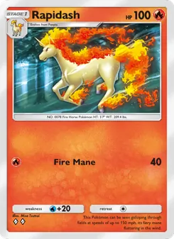 Rapidash, Genetic Apex, no. 043