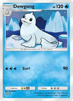 Dewgong, Genetic Apex, no. 065