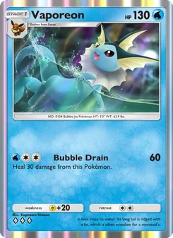 Vaporeon, Genetic Apex, no. 080