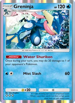 Greninja, Genetic Apex, no. 089