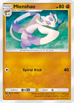 Mienshao, Genetic Apex, no. 161