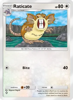 Raticate, Genetic Apex, no. 190