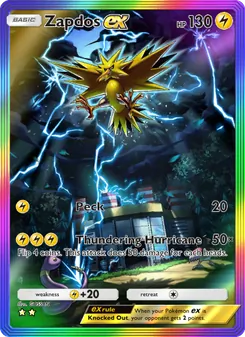 Zapdos ex, Genetic Apex, no. 276
