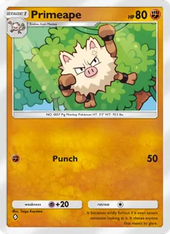 Primeape, Mythical Island, no. 042