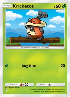 Kricketot, Space-Time Smackdown, no. 013