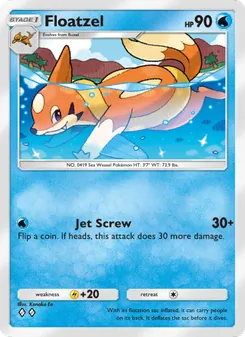Floatzel, Space-Time Smackdown, no. 039