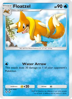 Floatzel, Shining Revelry, no. 017