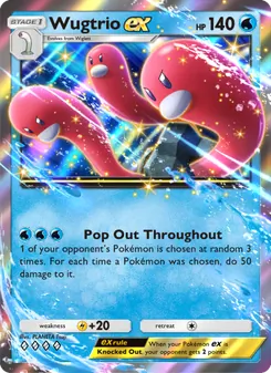 Wugtrio ex, Shining Revelry, no. 019