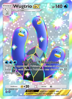 Wugtrio ex, Shining Revelry, no. 109
