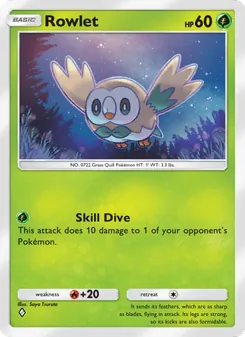 Rowlet, Celestial Guardians, no. 010