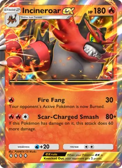 Incineroar ex, Celestial Guardians, no. 033