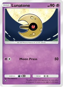 Lunatone, Celestial Guardians, no. 073