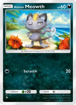 Alolan Meowth, Celestial Guardians, no. 108