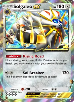 Solgaleo ex, Celestial Guardians, no. 122