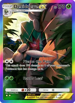 Decidueye ex, Celestial Guardians, no. 198