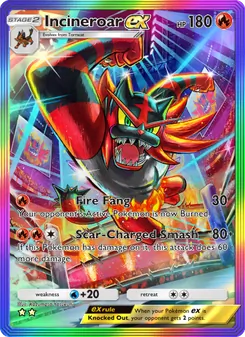Incineroar ex, Celestial Guardians, no. 200