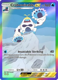 Crabominable ex, Celestial Guardians, no. 201