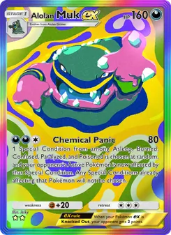 Alolan Muk ex, Celestial Guardians, no. 206