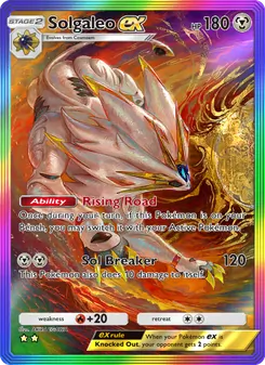 Solgaleo ex, Celestial Guardians, no. 207