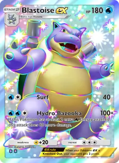 Blastoise ex, Celestial Guardians, no. 232