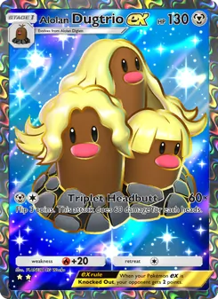 Alolan Dugtrio ex, Extradimensional Crisis, no. 080