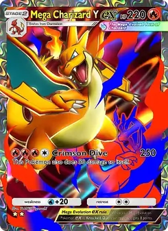 Mega Charizard Y ex, Crimson Blaze, n° 077