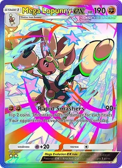 Mega Lopunny ex, Crimson Blaze, n° 085