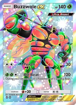 Buzzwole ex, Crimson Blaze, n° 098
