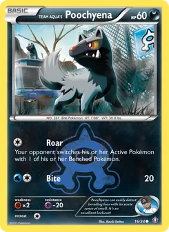 Team Aqua's Poochyena, Double Crisis, no. 16