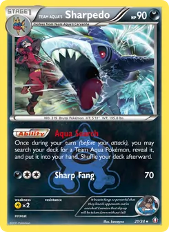 Team Aqua's Sharpedo, Double Crisis, no. 21