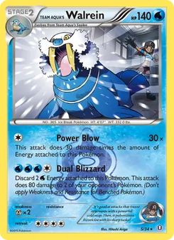 Team Aqua's Walrein, Double Crisis, no. 5
