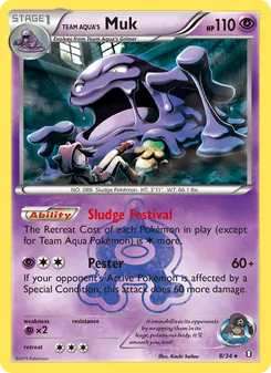 Team Aqua's Muk, Double Crisis, no. 8