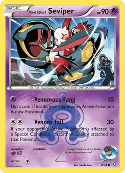 Team Aqua's Seviper, Double Crisis, no. 9
