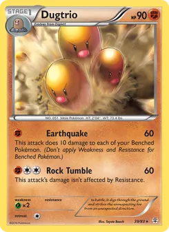 Dugtrio, Generations, no. 39