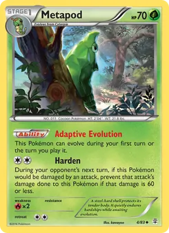 Metapod, Generations, no. 4