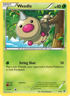Weedle, Kalos Starter Set, no. 1