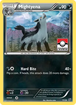 Mightyena, Kalos Starter Set, no. 17