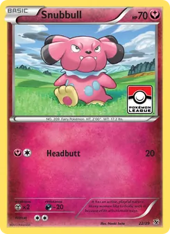 Snubbull, Kalos Starter Set, no. 22
