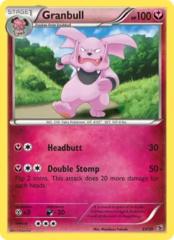 Granbull, Kalos Starter Set, no. 23