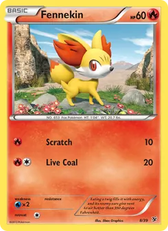 Fennekin, Kalos Starter Set, no. 8