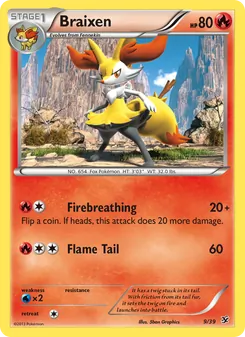 Braixen, Kalos Starter Set, no. 9