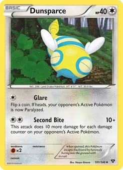 Dunsparce, XY, no. 101