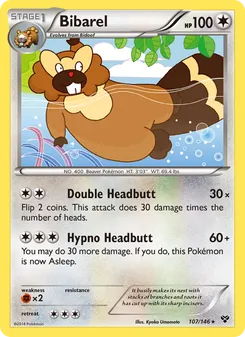 Bibarel, XY, no. 107