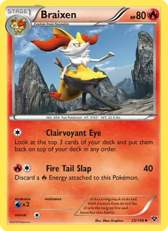 Braixen, XY, no. 25