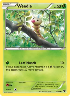 Weedle, XY, no. 3