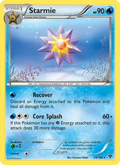 Starmie, XY, no. 34