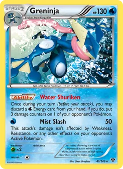 Greninja, XY, no. 41