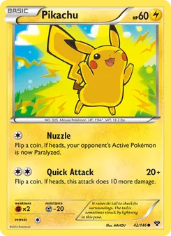 Pikachu, XY, no. 42