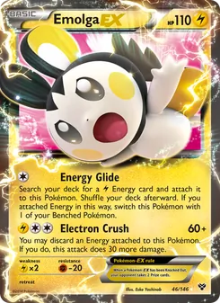 Emolga EX, XY, no. 46