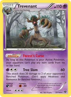 Trevenant, XY, no. 55